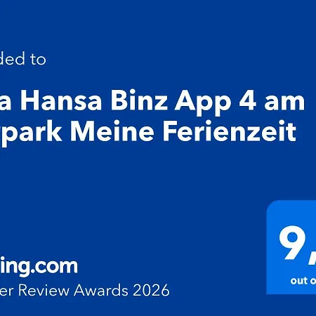 Hansa App 4 Am Kurpark Meine Ferienzeit * Binz