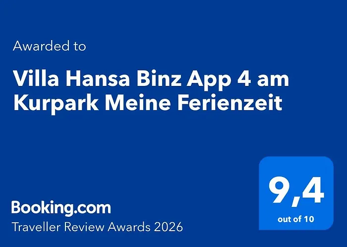 Hansa App 4 Am Kurpark Meine Ferienzeit * Binz